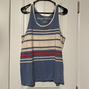 Mossimo Supply Co. Blue and White Striped Tank